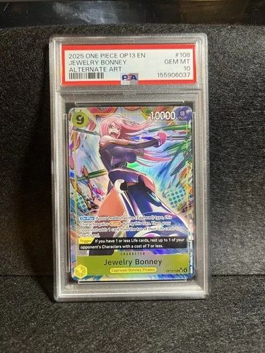 PSA 10 Jewelry Bonney (Alternate Art) OP13-108 Carrying On His Will Foil