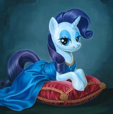 original drawing 20 x 20 cm 13GrOl artwork mixed media My Little Pony