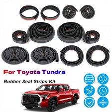 Tiras de sellado de goma para recortar aire clima viento reducción de ruido kit para Toyota Tundra