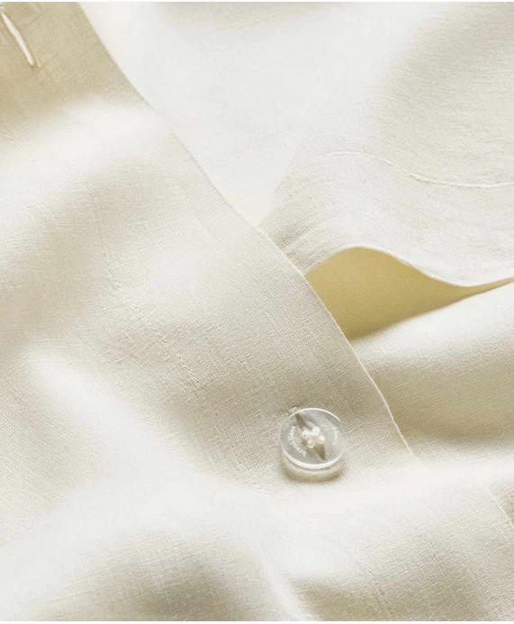 Capa de Edredom King de Linho Creme Brooklinen – Roupa de Cama Macia, Respirável e Chique para Casa - Imagem 3 de 4