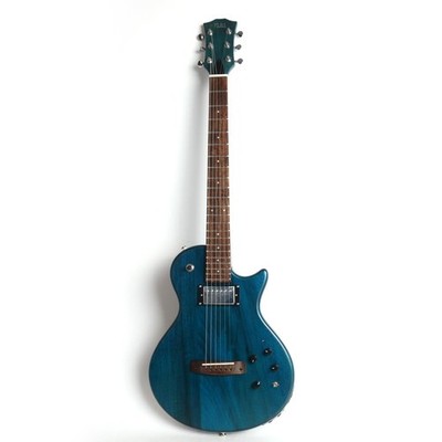 FOJILL Streel 6-String Acoustic Electric Travel Guitar Mahogany Body in Teal