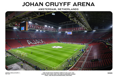 Johan Cruyff Arena Ajax Stadium UEFA Fußball Poster - 16x12/20x16/24x18/36x24