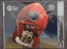 Royal Mint 2019 Wallace and Gromit 50p Fifty Pence Coin Brilliant Uncirculated
