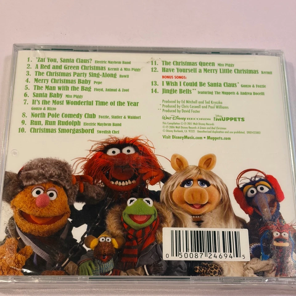 The Muppets - A Green and Red Christmas CD 2006 Grammy Award-Winner Pop Disney Foto 2 de 3