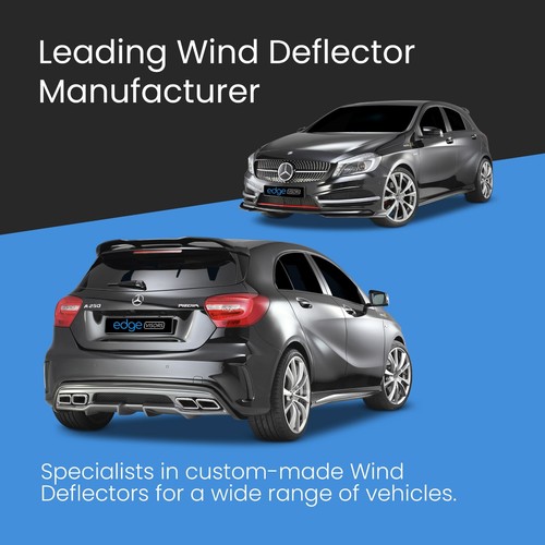 Mercedes A-Class W176 2012-2018 5 Door Hatchback Wind Deflectors 4pc Tinted - Picture 2 of 10