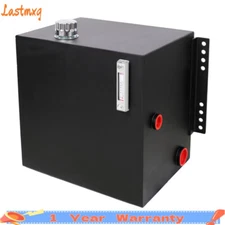 25 Gallon 12 Gauge Steel Hydraulic Fluid Reservoir Tank w/ Temp and Sight Gauge