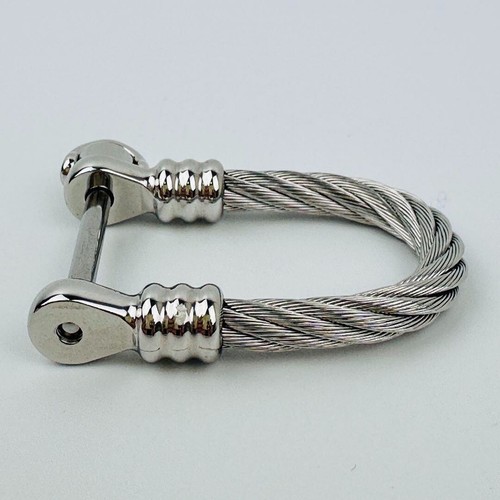 Philippe Charriol Stainless Steel Cable Keyring Keyholder With Box Used Mint - Picture 10 of 24