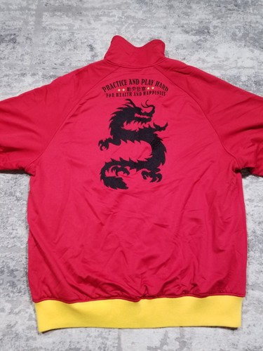 Vintage Nike Soccer Silk Jacket Mens XL Dragon Team China Practice and Play Hard - Picture 5 of 13