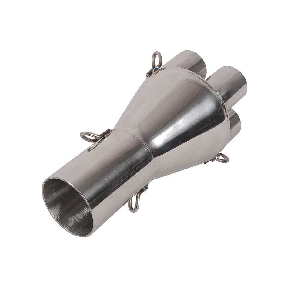 Adaptador de escape recto de acero inoxidable para BMW K100 K75 Cafe Racer Scrambler Foto 3 de 4