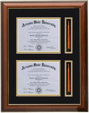 Double diplomas and tassels frame WA/B RC-V  8x6,7x9,8x10,8.5x11,10x13,11x14