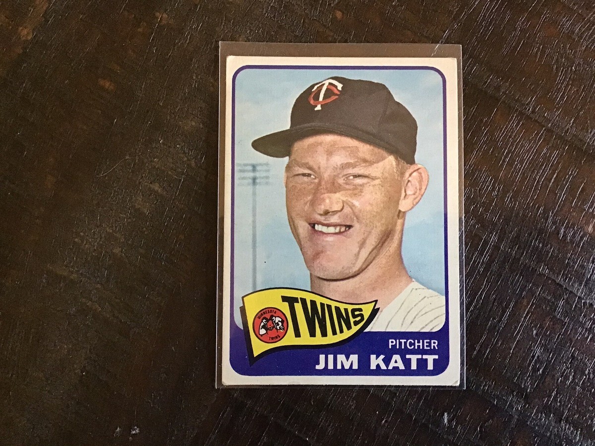 1965 Topps - Last Name Spelled Katt on Front #62 Jim Kaat | eBay