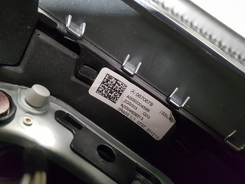 2020 Mercedes C Class W205 C205 AMG Premium Leather Alcantara Steering Wheel - Picture 9 of 15