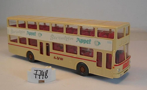 Wiking 1/87 Nr. WeMo MAN Doppelstockbus LVG Lübeck Berentzen Appel #7747