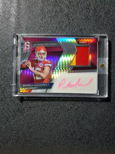  2017 PANINI PRIZM PATRICK MAHOMES PLAYER WORN JERSEY, RC RPA PINK  SSP/15