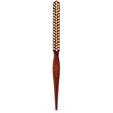 Soft Boar Bristle Teasing Brush for Slick Back Hair, Backcombing, Edge Control, 