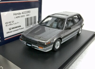 po Hi Story HS142GY HONDA ACCORD AERODECK 1985 JDM GREY 1:43 scale model car