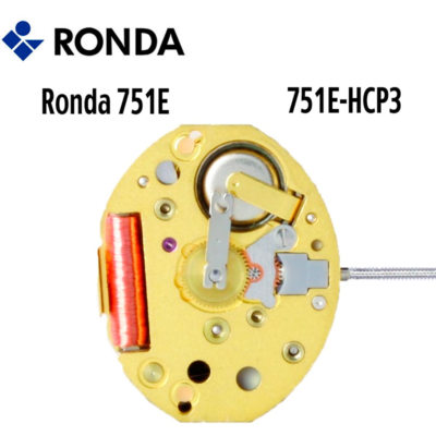Harley Ronda 751E Quartz Watch Movement, 2 Hands Various Hand Heights Swiss Made