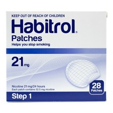 Habitrol Step 1 Transdermal 21mg Nicotine Patches 10 Boxes, 280 Total 09/2027