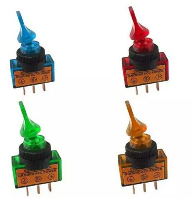 Interruttore Deviatore ON-OFF A Levetta 12v Illuminato A Led - Foto 8