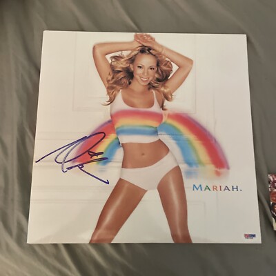 Mariah Carey Rainbow Vinyl Record (LP, 1999, Columbia) Signed