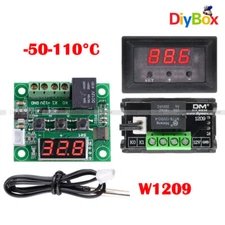 W1209 DC12V LED Digital Thermostat Temperature Control Switch Sensor Module+Case