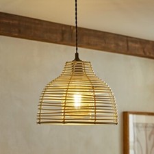 Wicker Easy Fit Lampshade Pendant Light Shade Rattan Easy Fit Natural Lampshade