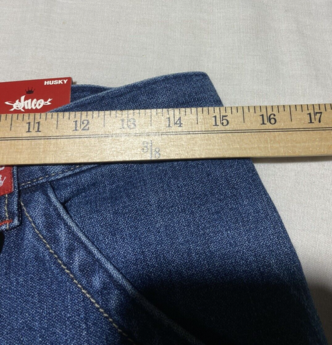 Vintage Boy's *JNCO* Dragon Blue Jean Shorts Size 14 Husky Denim Embroidered NEW - Picture 12 of 13