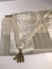 Croscill Ascot Valance Roselyn Stripe #8019 Top Treatment 40"x 21" Set of 2 New