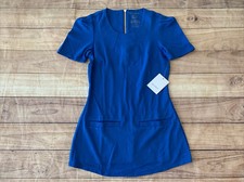 Women's JAANUU Blue Short Sleeve Scrub Top Pullover Size XS NEW NWT
