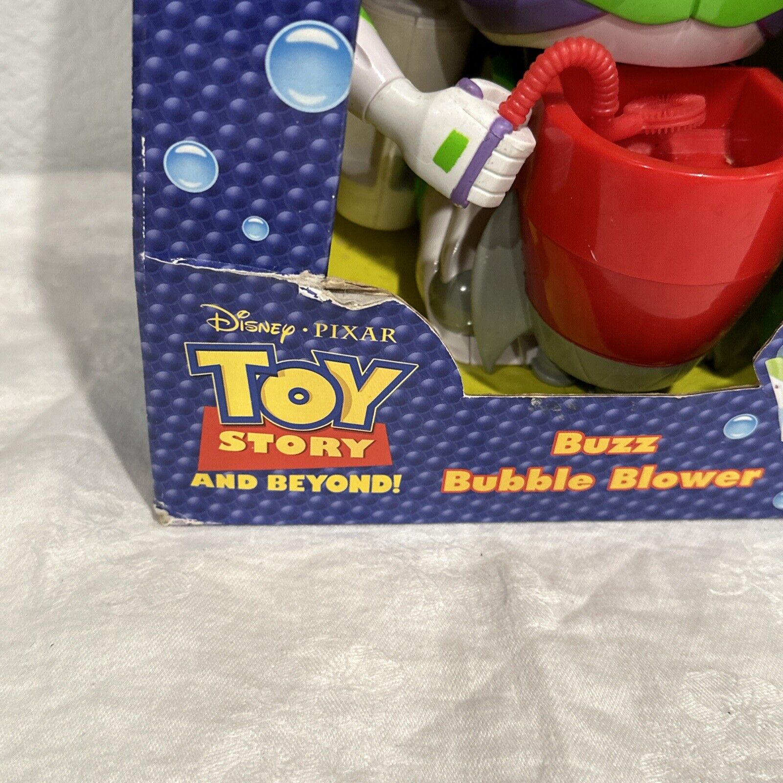 Toy Story Disney Buzz Bubble Blower W/Gazillion Bubbles Funrise Rare NOS