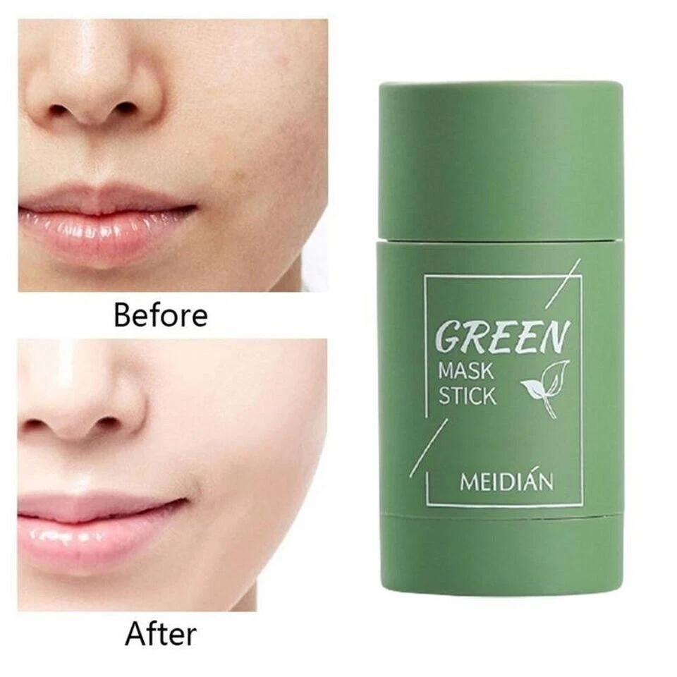Green Tea Clay Cleansing Mask Stick, Purifying Blackhead Acne Remover 2pack - Image 2 of 4