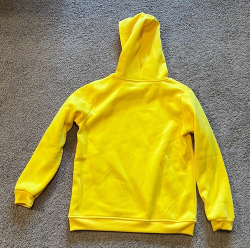 Boys Casual Pullover Long Sleeve Hoodie Bright Yellow Bull w/Sunglasses 9/10Y - Picture 4 of 4