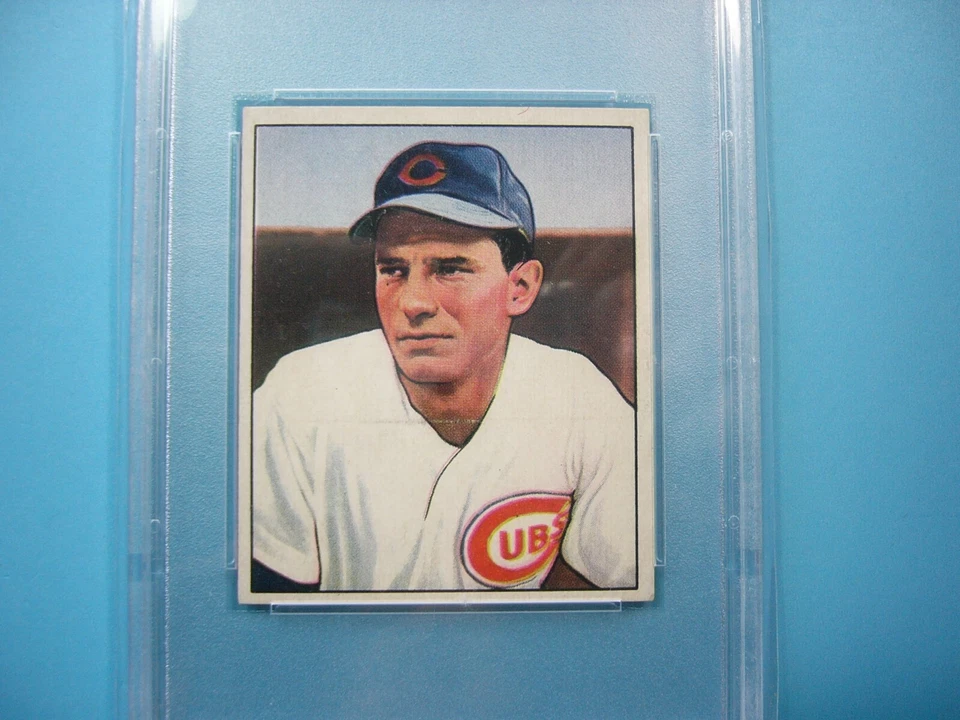 Tarjeta de béisbol 1950 Bowman MLB #60 Andy Pafko PSA 7 casi nueva ¡¡nueva nítida!! Bowman GL '50 Foto 3 de 4
