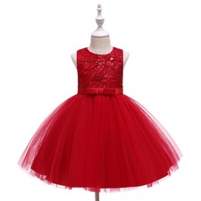 Girls sequins puffy Princess dress little girls dress for birthday wedding party