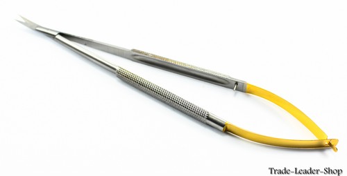 Castroviejo Micro Scissors 14 cm Straight 5.5'' TC Dental Surgical Suture NATRA - Picture 6 of 6