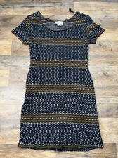 XOXO casual Short Sleeve dress Acrylic Cotton Blend USA Made Size Large Preowned