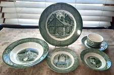 Royal China OLD CURIOSITY SHOP USA 6 PC Place Setting