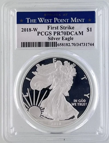 2018-W Proof American Silver Eagle PCGS PR70 DCAM First Strike