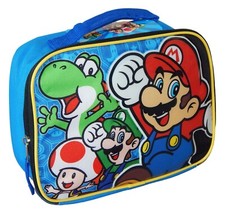 SUPER MARIO BROS. LUIGI YOSHI Kids BPA-Free Insulated Lunch Tote Bag Box NWT 20