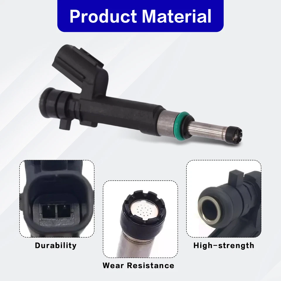 8x Fuel Injectors Fits for 2012-2019 Nissan Versa 1.6L 16600-1KT0A New Foto 2 de 4