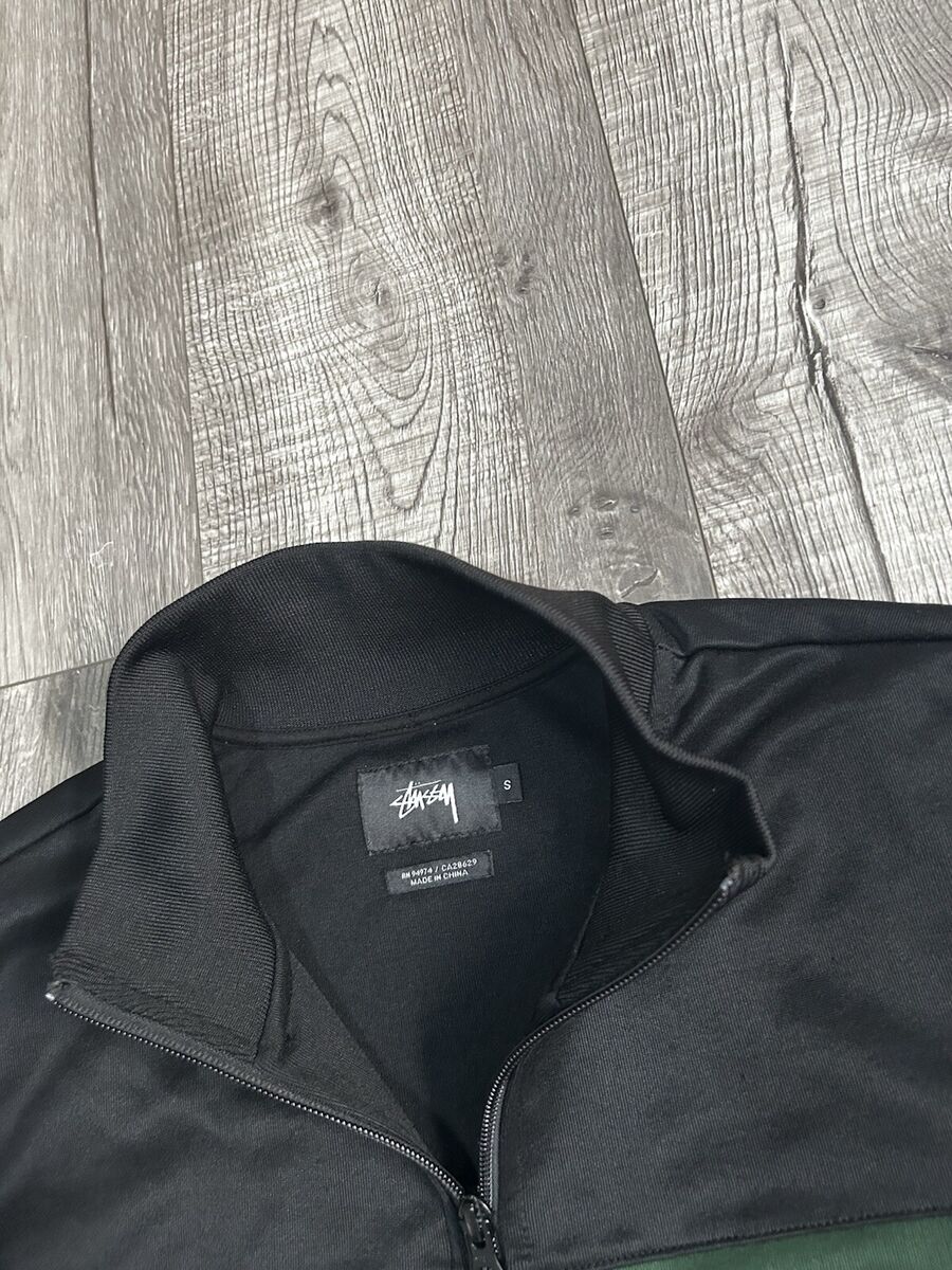 VTG 00s Stussy Striped Y2K Embroidered Logo Full Zip Track VTG 00s Stussy Striped Y2K Embroidered Logo Full Zip Track