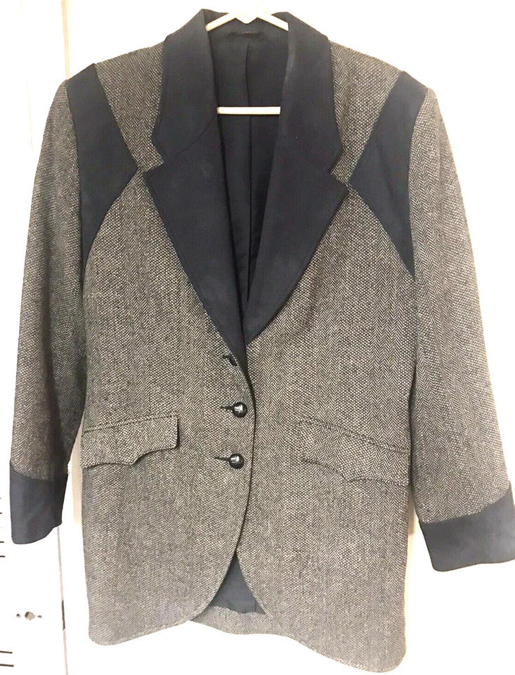 Pioneer Wear/RED RIVER -40- Gamuza/Lana Vaquero Western Blazer Abrigo Chaqueta Foto 2 de 4