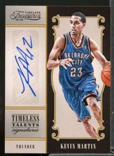 Kevin Martin Rookie 2012-13 Timeless Treasures Timeless Talents Signatures #38 