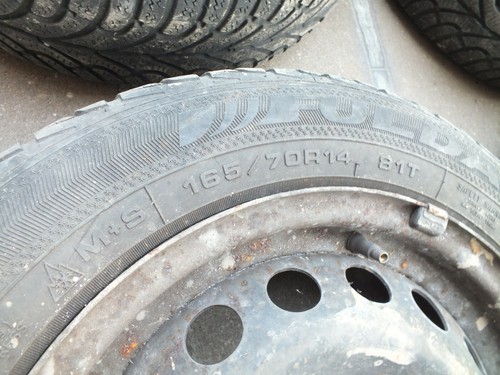 Satz Räder Fiat Punto Panda 5.5Jx14 H2 ET35 14 Zoll Sommerreifen 165/70 R14 81T - Bild 4 von 12