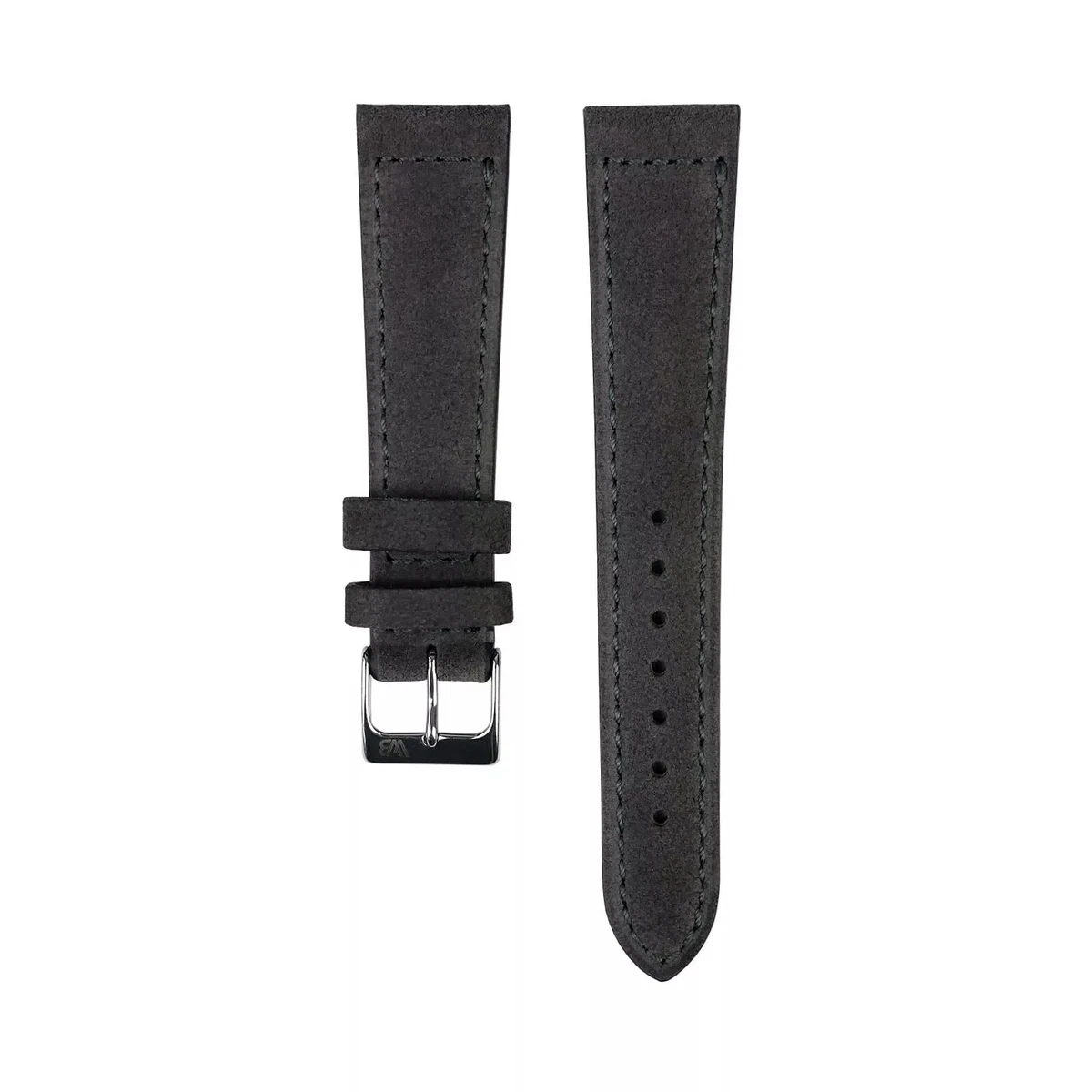 Cinturino Orologio In Pelle Grigia 20 Mm – Oozoo Con Fibbia Ad Ardiglione E Anse A Molla