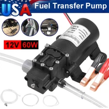 12V 60W 5L/min Fuel Transfer Pump Oil Diesel Gasoline Kerosene Car Tractor Truck