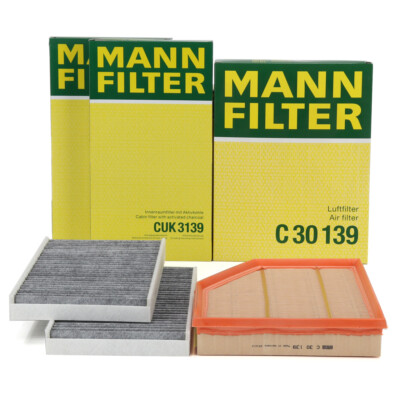 MANN Innenraumfilter + Luftfilter für BMW 5er E60 E61 6er E63 E64 M54 N52 N53