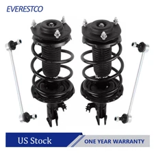 Front Struts Assembly w/Sway Bars End Links For Toyota Camry 2.5L 2012-2017