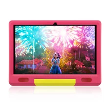 Jeazans Kids Tablet 10 inch Android 11 Tablet for Kids 6GB +32GB Shockproof Pink