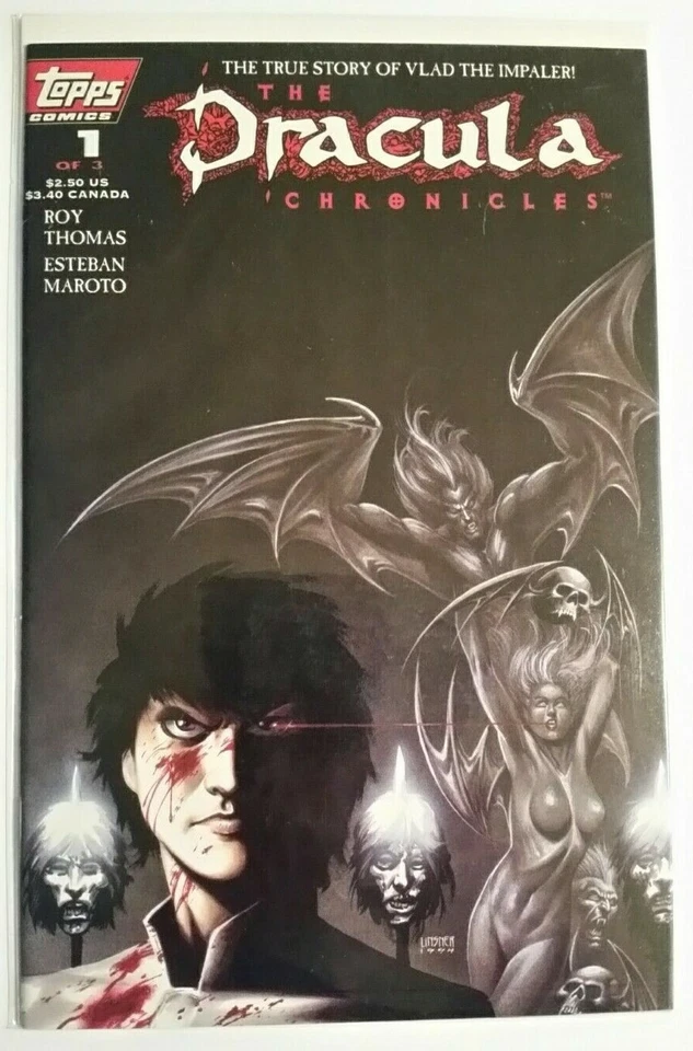 The Dracula Chronicles 1-3, Topps Comics, Apr 1995 - Image 2 of 4